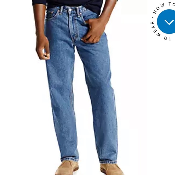Levi's Relaxed  550 Relaxed Fit Medium Blue Jeans - Picture 1 of 6